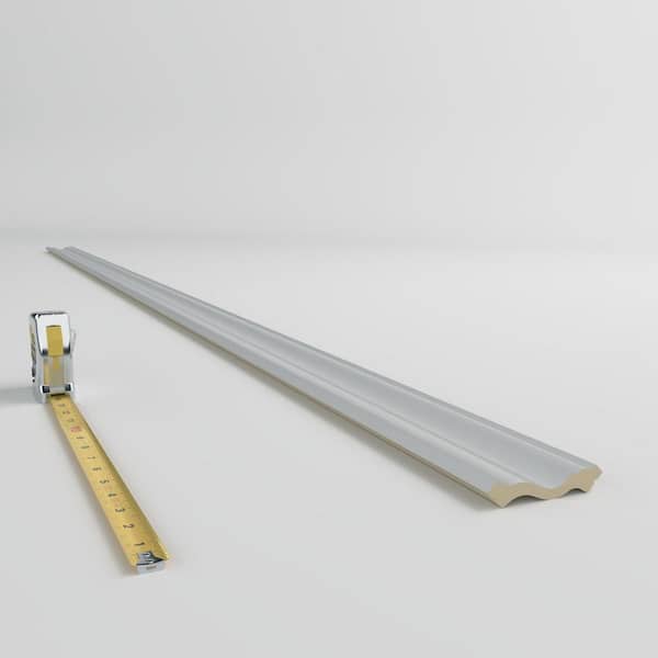 Ekena Millwork Bryan 2.375 in. D x 3.375 in. W x 96 in. L Polyurethane Crown Moulding