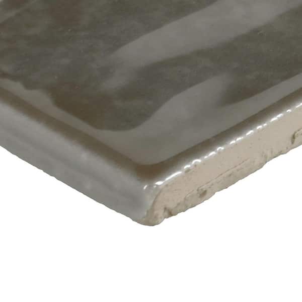 Daltile LuxeCraft Rustic Ash 2 in. x 8 in. Glossy Ceramic
