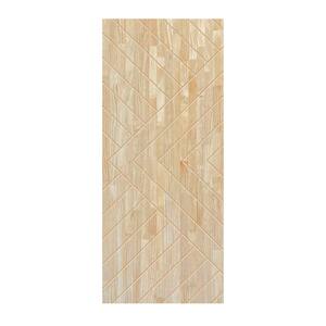 34 in. x 80 in. Hollow Core Natural Solid Wood Unfinished Interior Door Slab