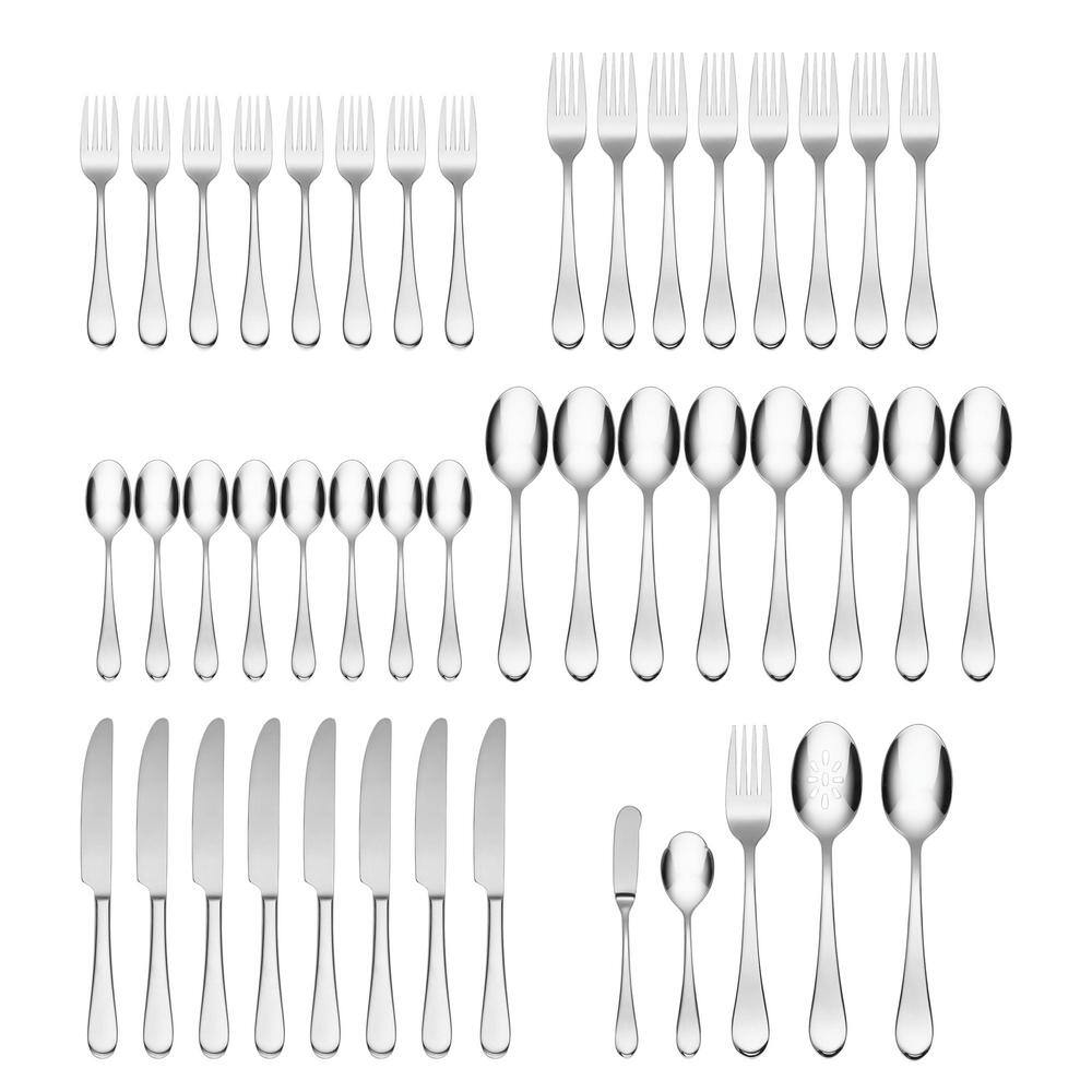 Oneida Icarus 45-Piece Stainless Steel Flatware Set, Service for 8