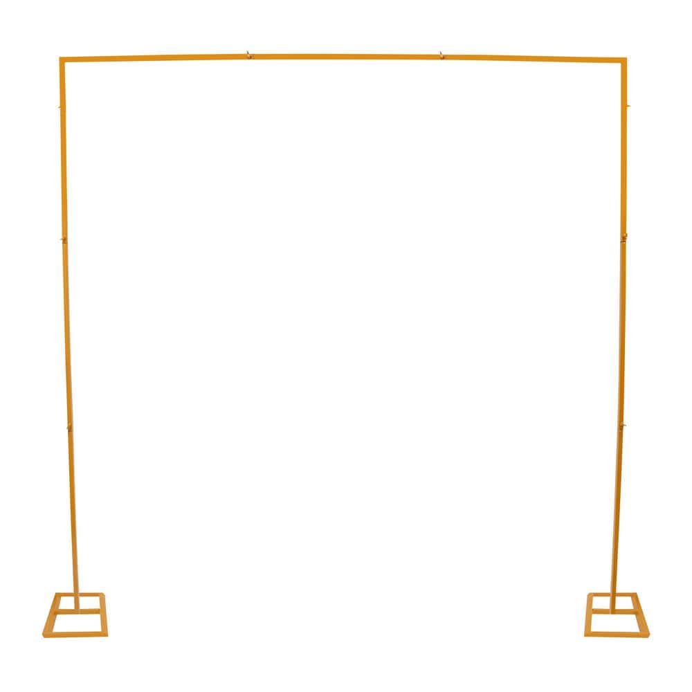 94 in. x 94 in. Adjustable Metal Iron Wedding Backdrop Stand Party Event Flower Decor Arch Yellow Arbor price history on PriceWatchPro