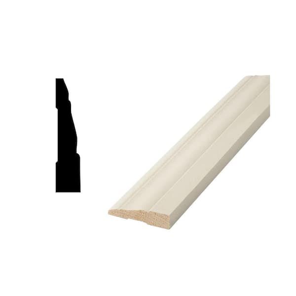 Woodgrain Millwork WG 3625 - 1/2 in. x 2-1/4 in. Primed Finger-Jointed Base Molding