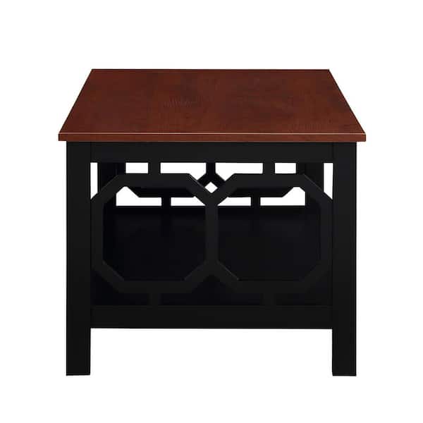 Cherry and black coffee table sales