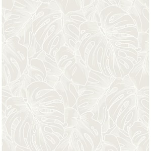 Balboa White Botanical White Wallpaper Sample