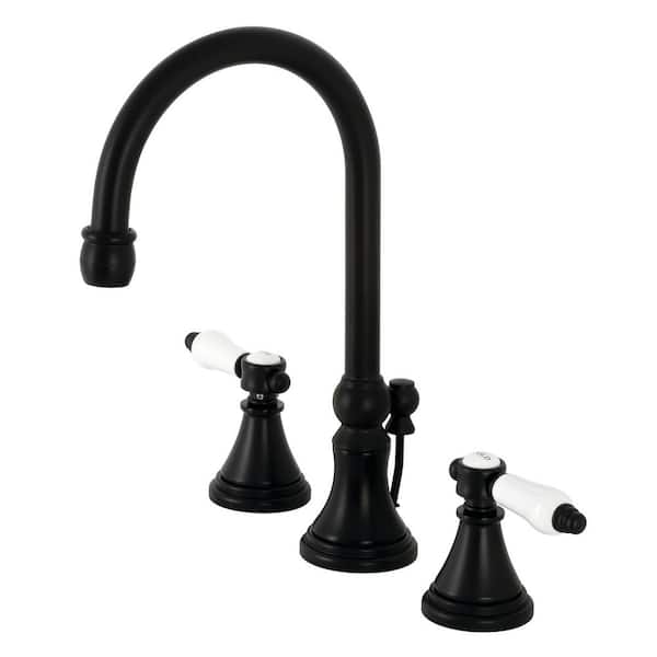 Kingston Brass Bel-Air 8 in. Widespread 2-Handle Bathroom Faucet in Matte Black