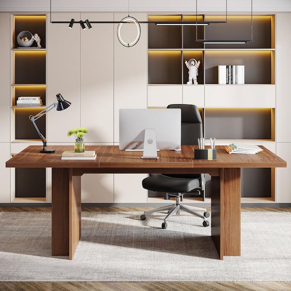 TRIBESIGNS WAY TO ORIGIN Halseey 63 in. Rectangular Brown Wood