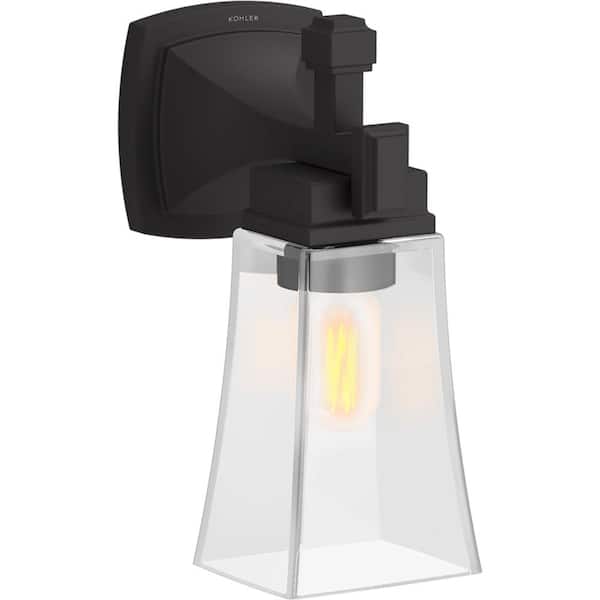 KOHLER Riff 1-Light Matte Black Wall Sconce
