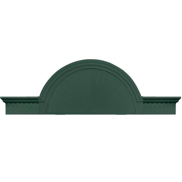 Builders Edge 36 in. - 69 in. Classic Dentil Panel Window and Door Accent in 028 Forest Green-DISCONTINUED
