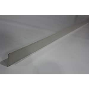 Dec-Clad 3 in. x 1/2 in. x 1/2 in. x 8 ft. PVC Galvanized Kickout CoolStep White