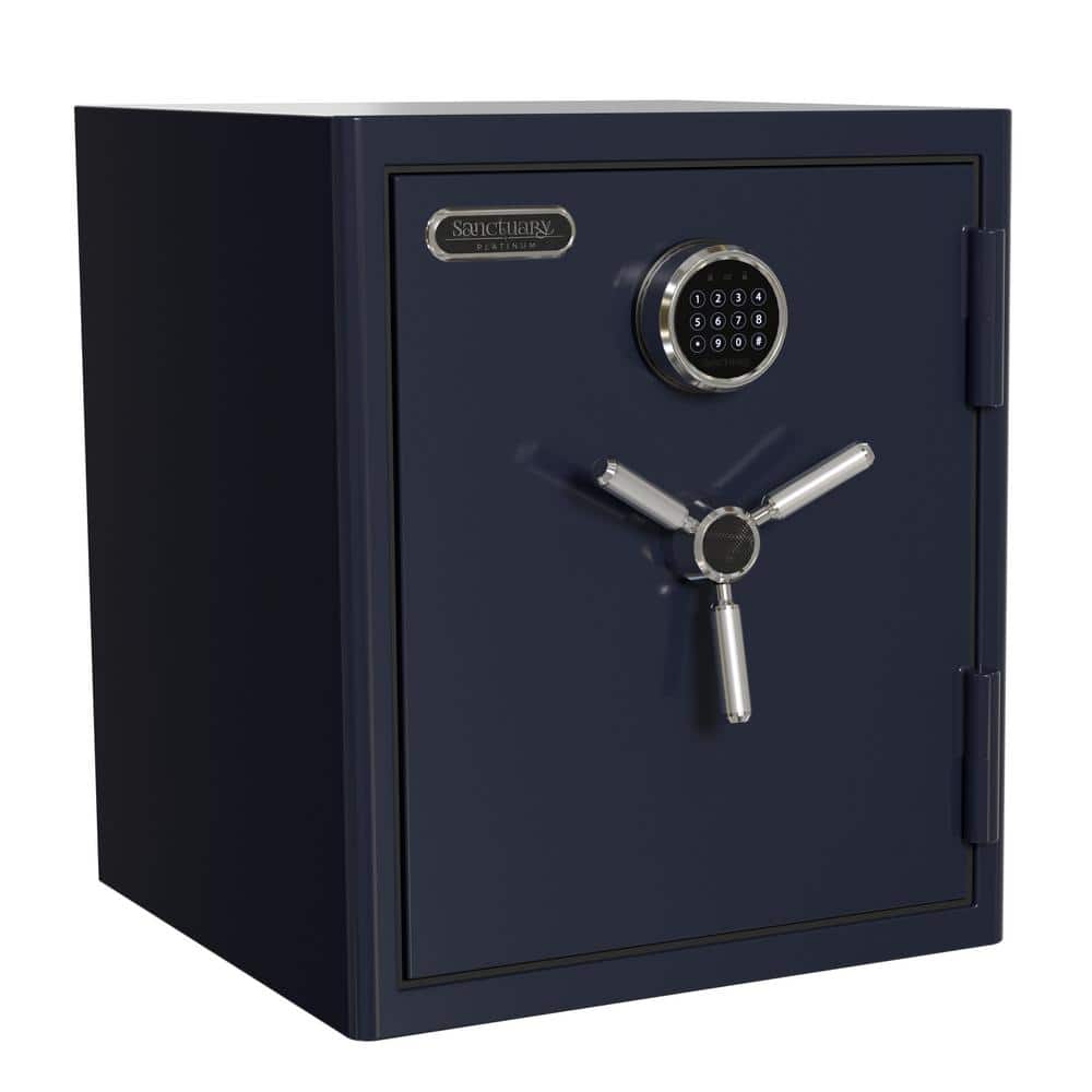 Platinum 3.32 cu. ft. Fireproof and Waterproof Home and Office Safe, Navy B
