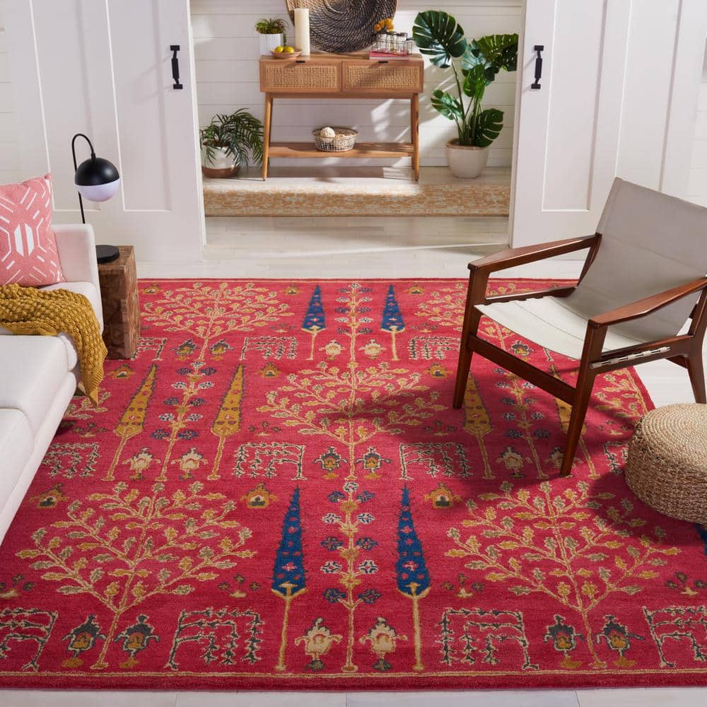 Heritage Red Hand-Tufted Wool 8' x 10' Area Rug