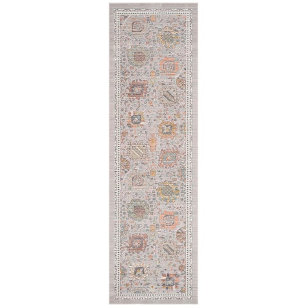 Crestwood Gray 2 ft. x 8 ft. Oriental Indoor Area Rug