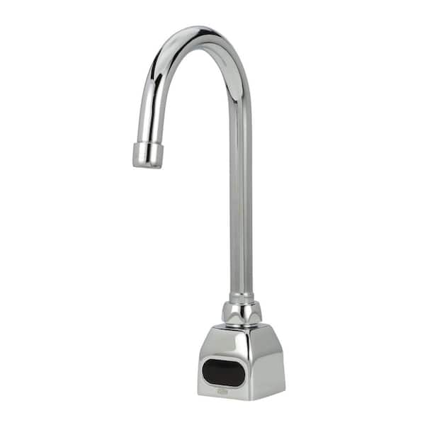 Zurn AquaSense Battery Powered Touchless Single Hole Gooseneck Bathroom Faucet with Aerator in Chrome
