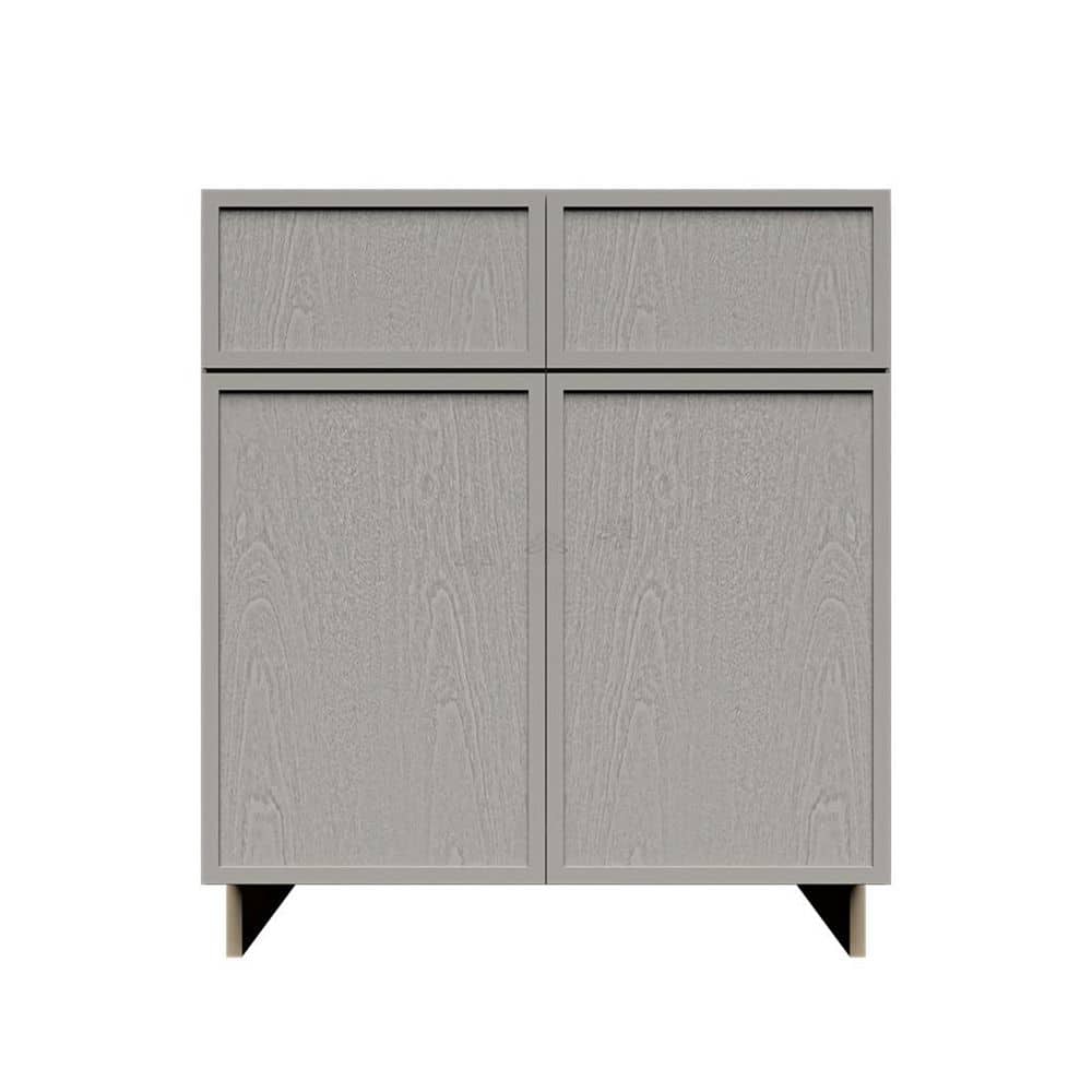 Slim Shaker Assembled 39 in. W x 34.5 in. H x 24 in. D Sink Base Kitchen Cabinet in Gray price history on PriceWatchPro