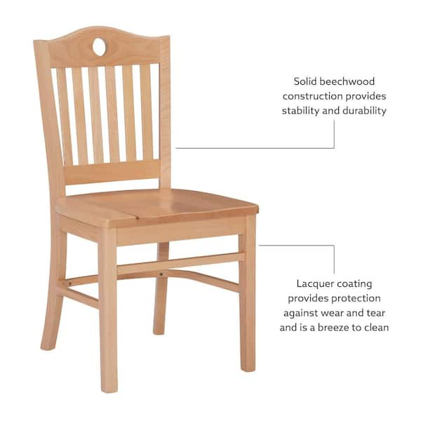 Beechwood Straight Back Chairs (Set of 2) - 12