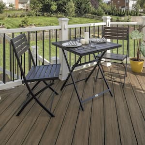 Enhance Naturals 1 in. x 6 in. x 12 ft. Coastal Bluff Grooved Edge Brown Composite Deck Board