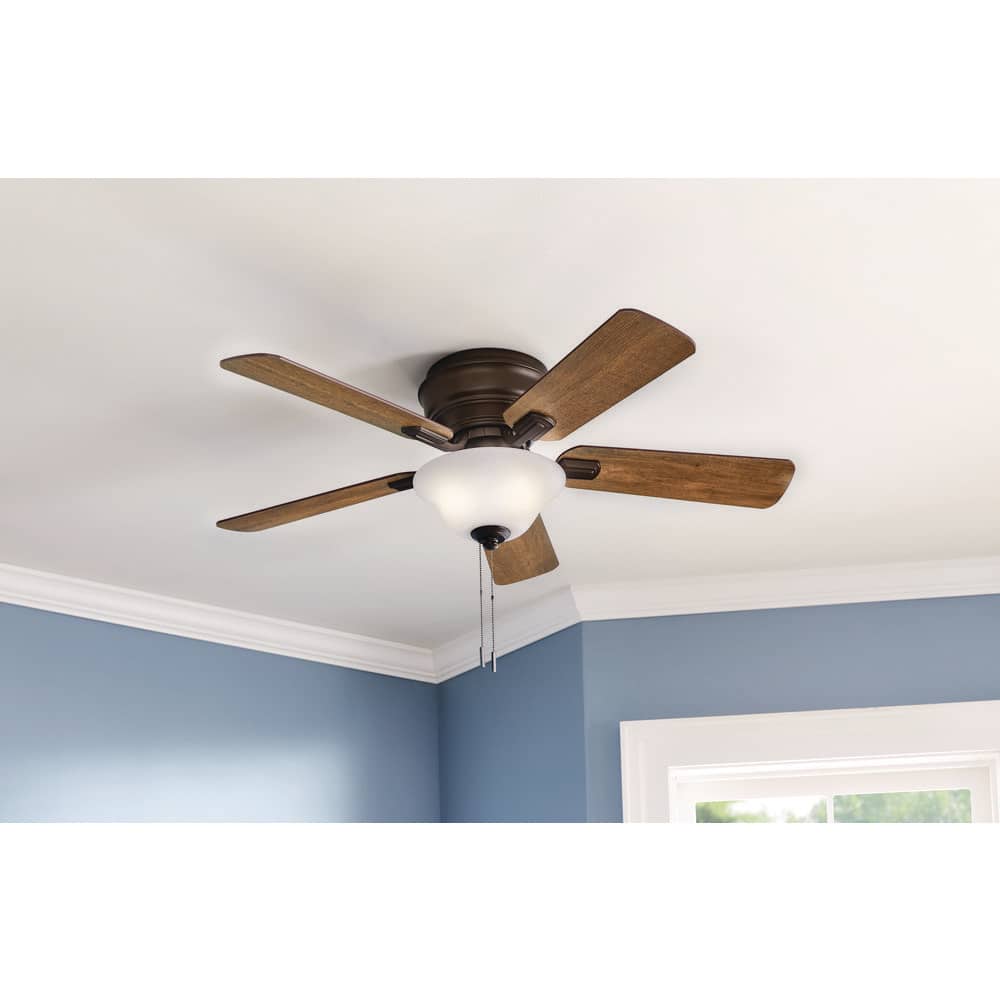 Hampton Bay Hawkins II 44 in. LED Oil Rubbed Bronze Ceiling Fan