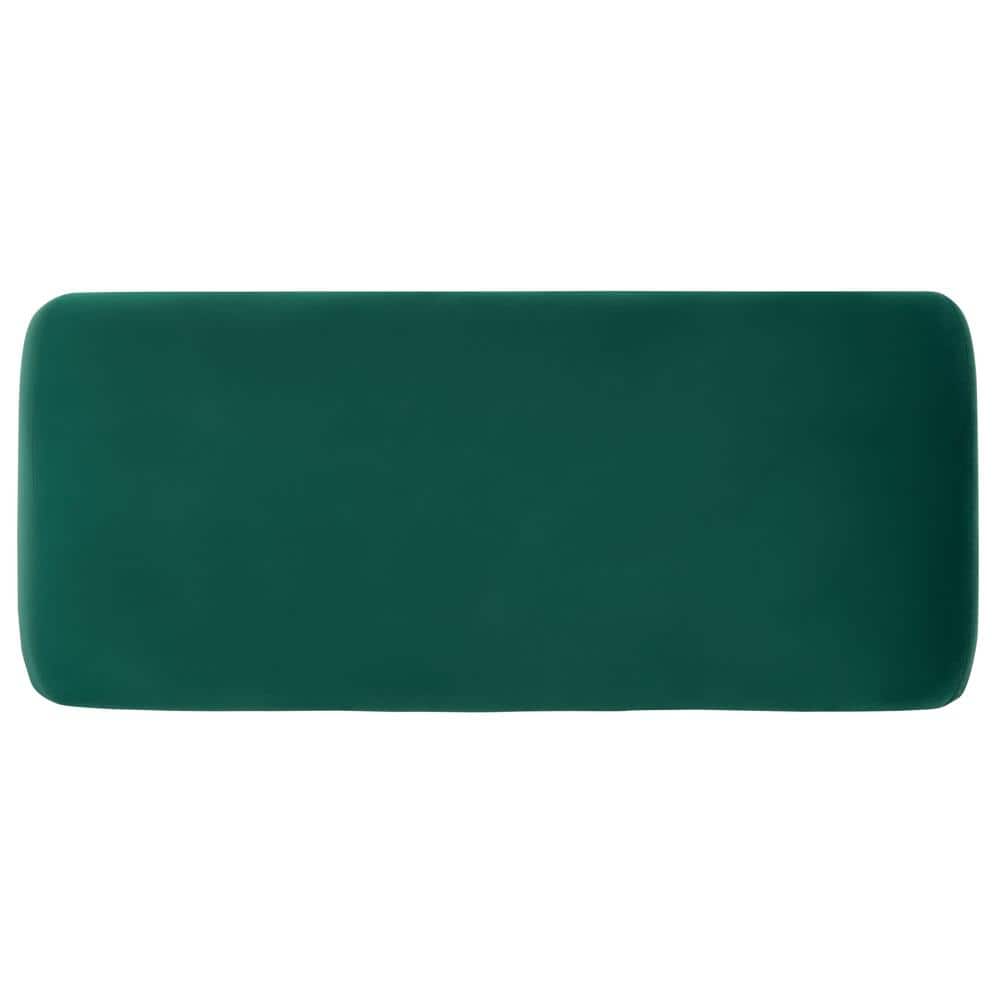 Tenko Luxe Emerald Velvet Modern Glam Accent Bench