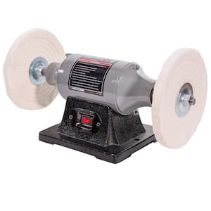 8 in. 3/4 HP Electric Heavy-Duty Buffer Bench Top Polisher Grinder