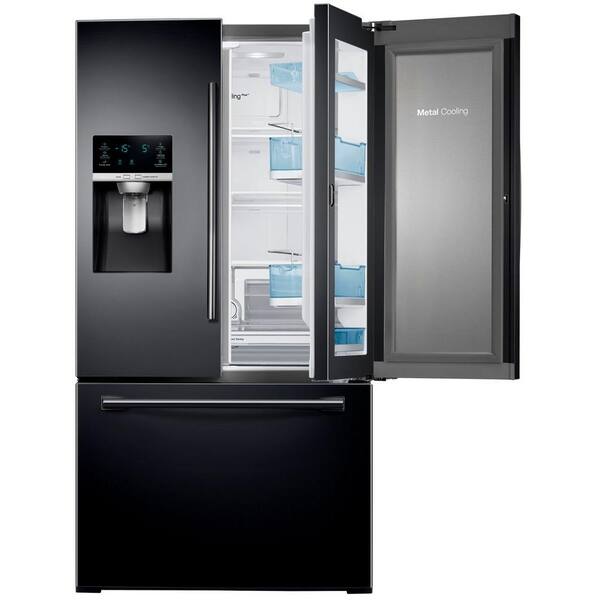 Samsung 27.8 cu. ft. Food Showcase French Door Refrigerator in Black
