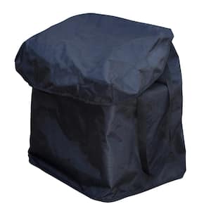 Heavy-Duty Small Nylon Removable Shopping Cart Liner in Black with Handles