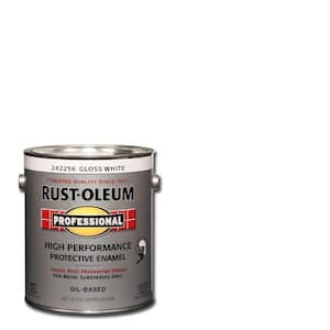 Rust-Oleum Professional 1 gal. High Performance Protective Enamel Gloss  Black Oil-Based Interior/Exterior Paint 7779402 - The Home Depot