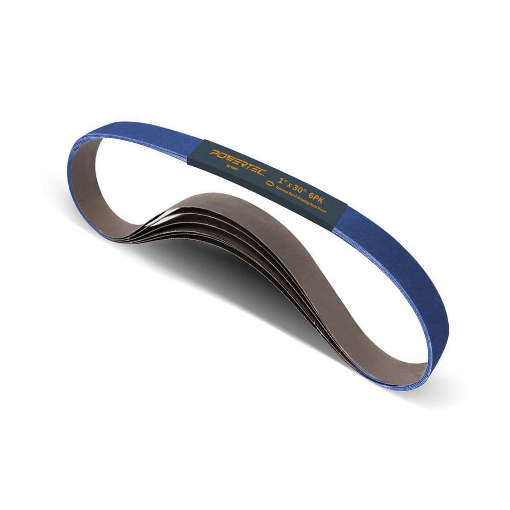 1 in. x 30 in. 60-Grit Metal Grinding Zirconia Sanding Belt for Belt Sander, Belt and Disc Sander (6-Pack) price history on PriceWatchPro