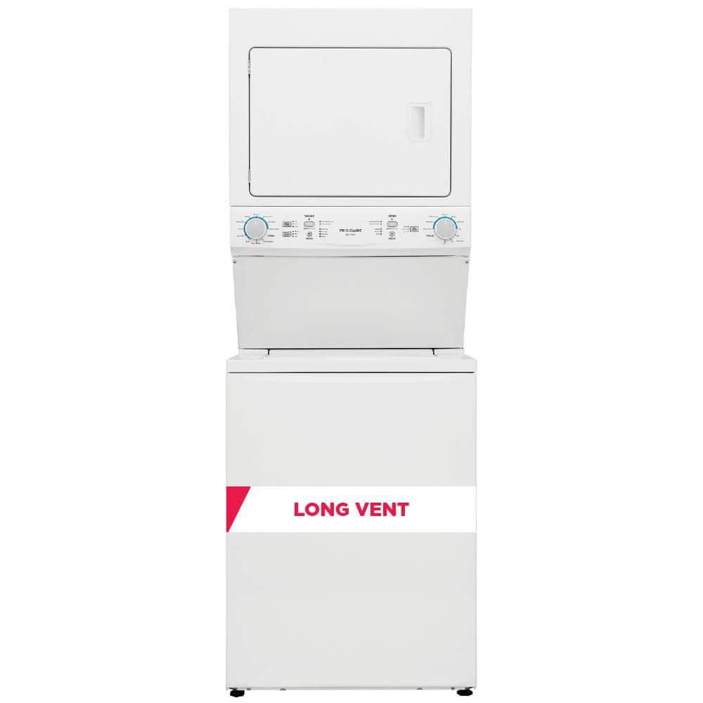 3.9 cu. ft. Washer and 5.5 cu. ft. Dryer Electric Long Vent Stacked Laundry Center in White