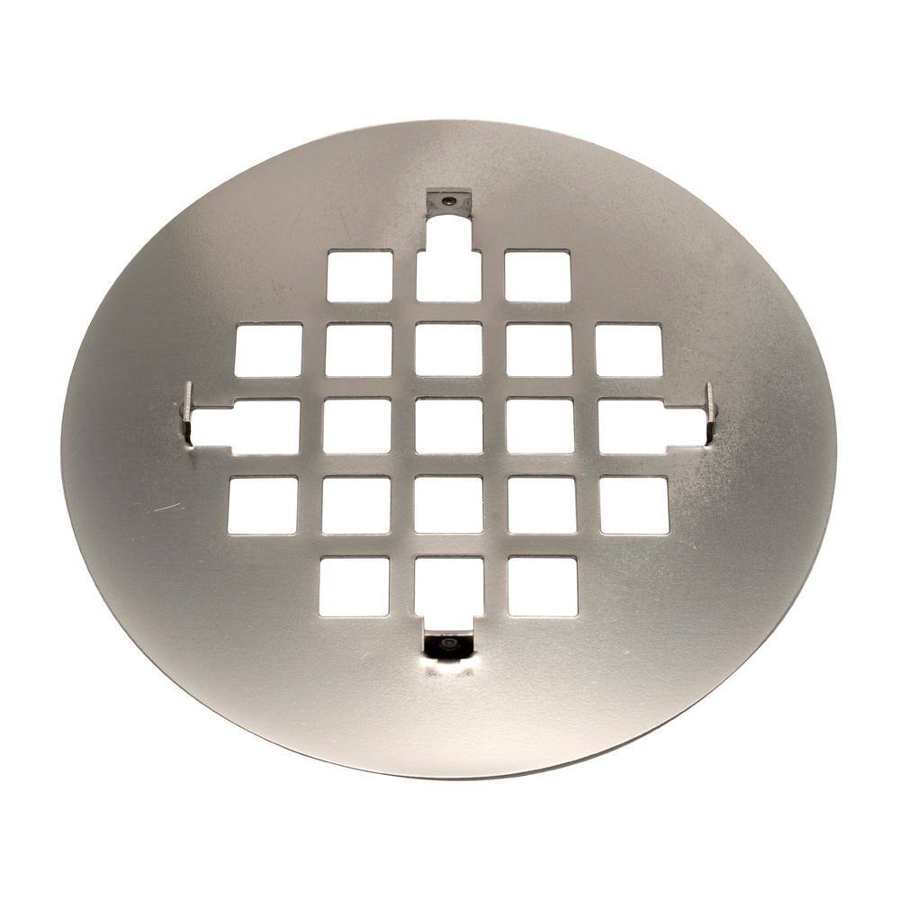 Universal 4-1/4 Inch Brushed Nickel Stainless Steel Shower Strainer