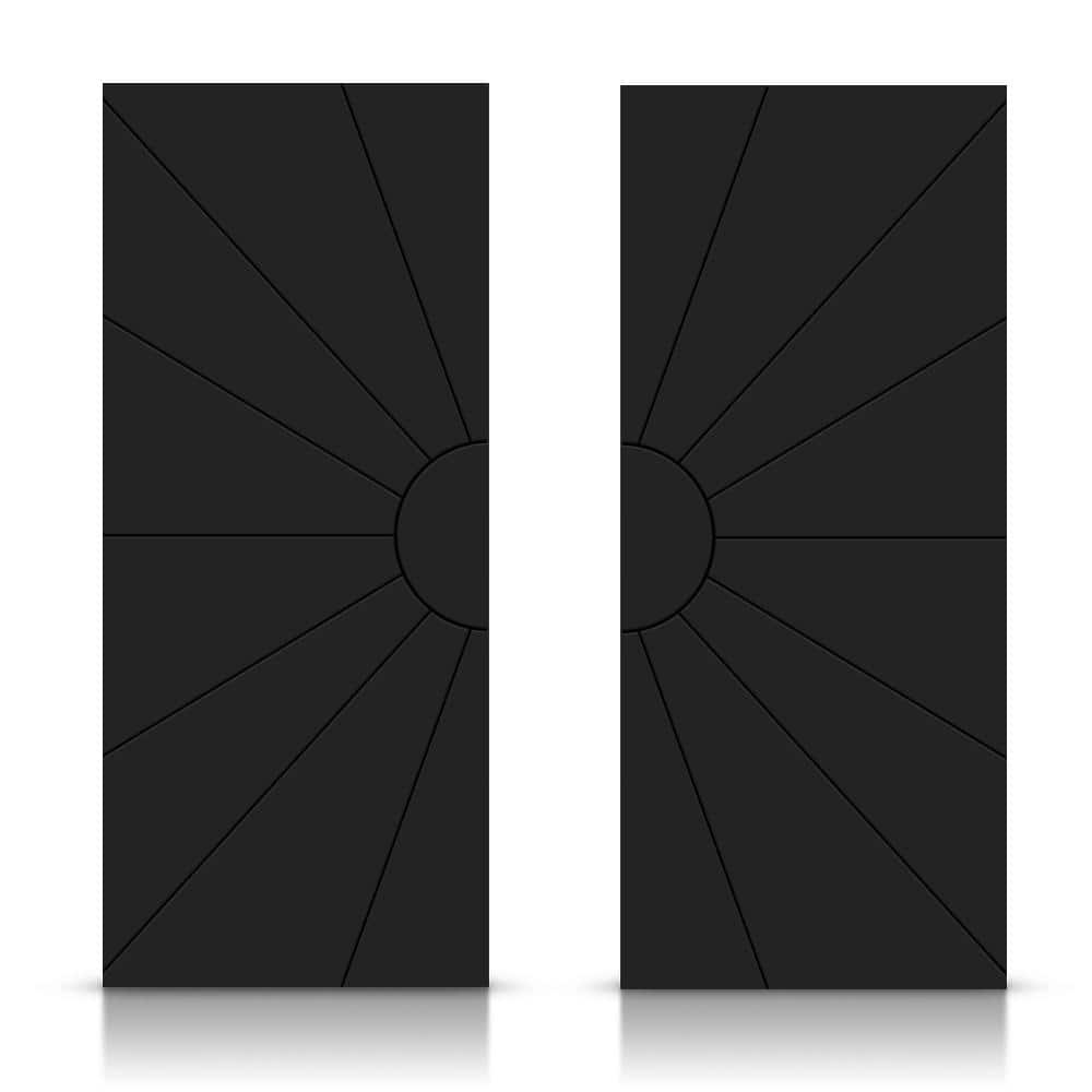 84 in. x 84 in. Hollow Core Black Painted Composite MDF Interior Double Closet Sliding Doors price history on PriceWatchPro