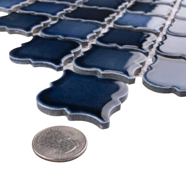 Hudson Tangier Midnight 12 in. x 12 in. Porcelain Floor and Wall Mosaic Tile (11.0 sq. ft./Case)
