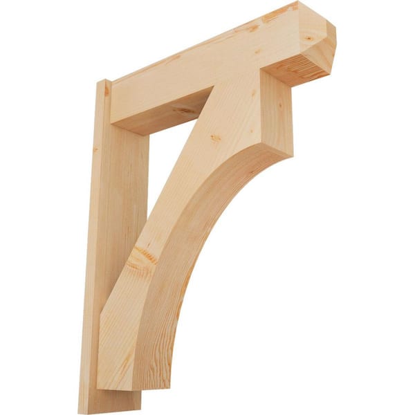 Ekena Millwork 8 in. x 38 in. x 30 in. Westlake Craftsman Smooth Douglas Fir Outlooker