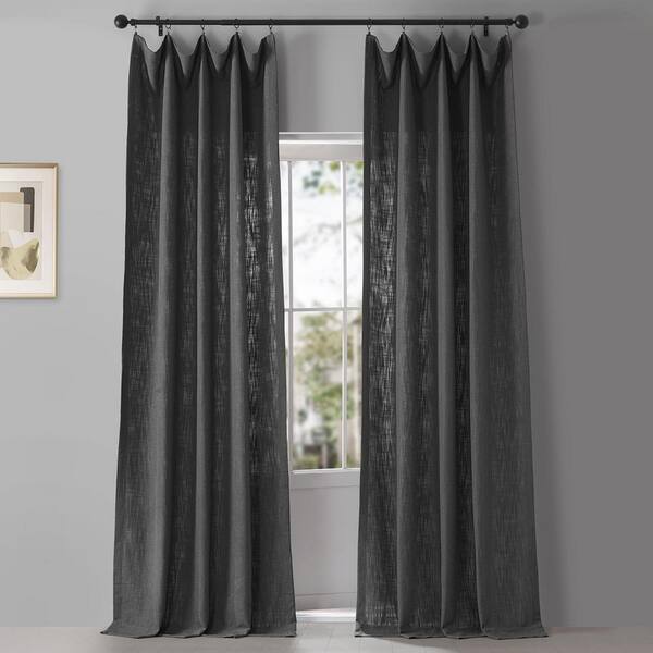 Exclusive Fabrics Furnishings Lead, Heavy Grey Curtains