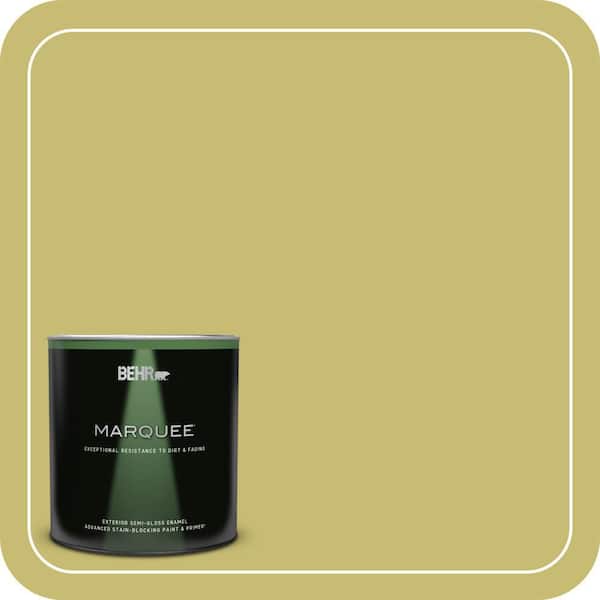 BEHR MARQUEE 1 qt. Home Decorators Collection #HDC-SP16-02 Pistachio Shortbread Semi-Gloss Enamel Exterior Paint & Primer