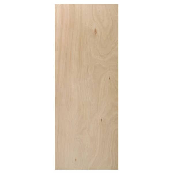 Steves & Sons 30 in. x 80 in. Flush Hollow Core Unfinished Hardwood Interior Door Slab