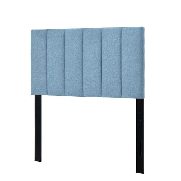 HMidea Vertical Channel Blue Twin Upholstered Headboard