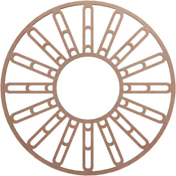 Ekena Millwork 0.375 in. x 5.75 in. x 16 in. Wood Medallion Moulding