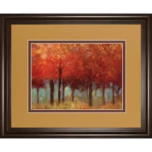 "Red Forest" By Asia Jensen Framed Print Nature Wall Art 34 in. x 40 in.