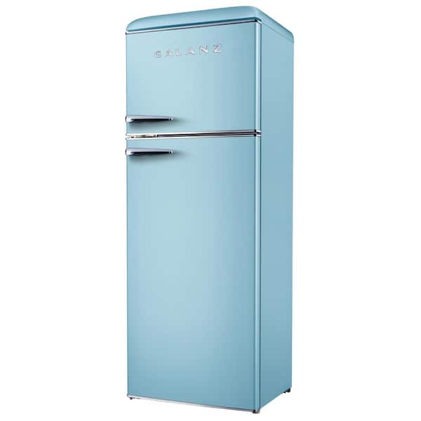 Galanz 24 in. 12 cu. ft. Retro Top Freezer Refrigerator, Bebop