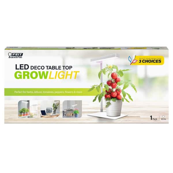 Feit Electric 17 In 14 Watt Vegetation, Table Top Grow Lights Home Depot