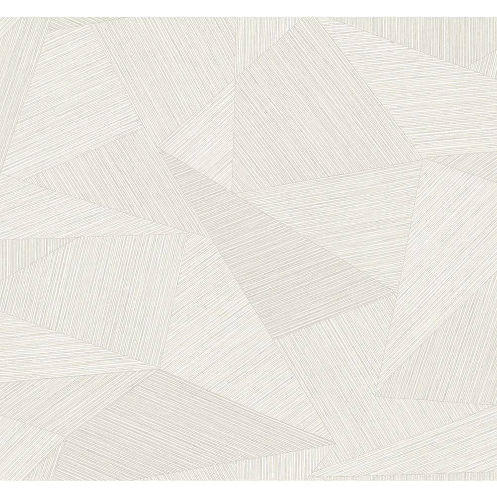 CASA MIA Geometric Triangles Cream Paper Non-Pasted Strippable ...