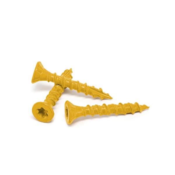 #8 x 2 in. Tan Star Flat-Head Wood Deck Screws (1lb. / 126-Piece)