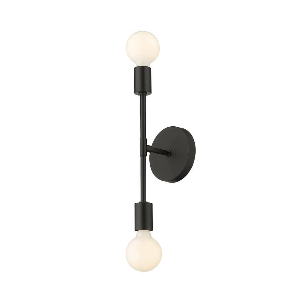 Modernist Matte Black Adjustable Outdoor Wall Sconce