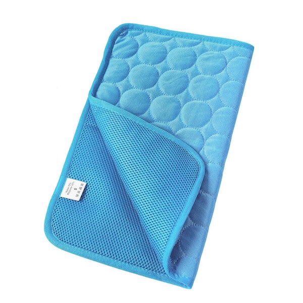 Shatex Large Summer Self-Cooling Mat Pet Bed Breathable Kennel Pad for Dogs  Cats Sleep Blanket, Blue PETSCMATBL - The Home Depot