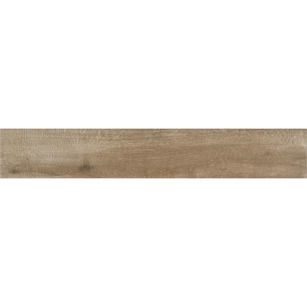 Daltile Vicinity Brown 6 in. x 36 in. Matte Porcelain Floor and