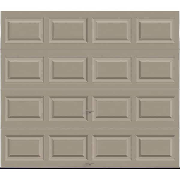 Clopay Classic Steel Short Panel 8ft x 7ft Insulated 12.9 R-Value Sandtone Garage Door without windows