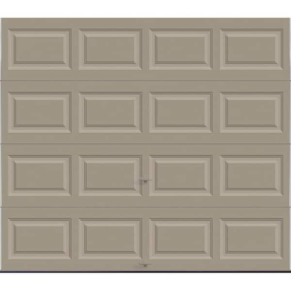 Clopay Classic Collection 8 ft. x 7 ft. 18.4 R-Value Intellicore Insulated Solid Sandtone Garage Door