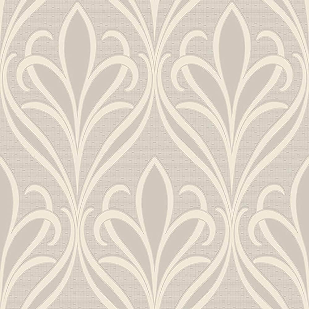 Vivian Dove Nouveau Damask Vinyl Strippable Roll (Covers 57.8 sq. ft.)
