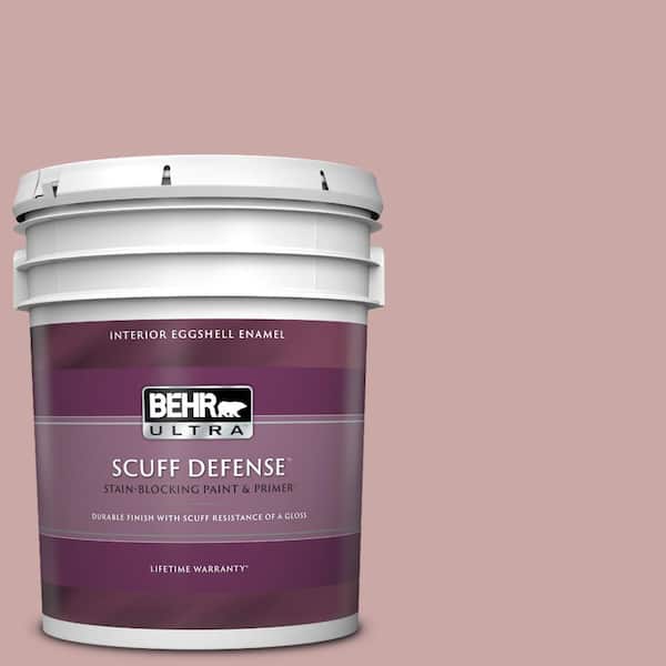 BEHR ULTRA 5 gal. #140E-3 Rose Bisque Extra Durable Eggshell Enamel Interior Paint & Primer