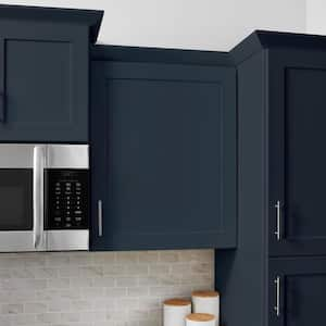 Avondale 24 in. W x 12 in. D x 30 in. H Ready to Assemble Plywood Shaker Wall Kitchen Cabinet in Ink Blue